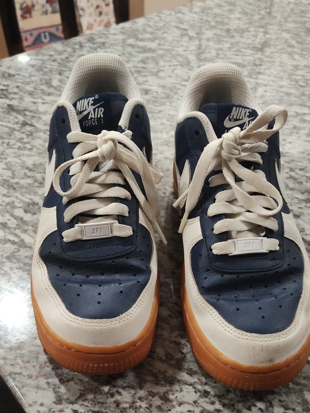 Nike Low-Top Sneakers in Navy, White & Gum